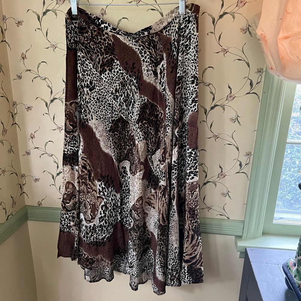 FU DA silk wrap skirt